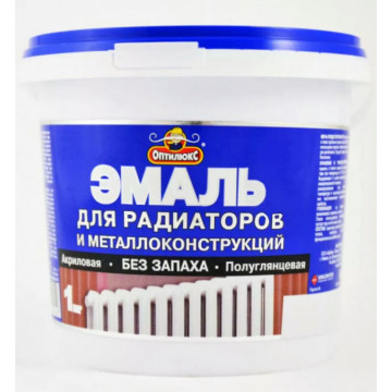 Эмаль акриловая для радиаторов 1,3кг АКВУС