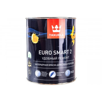 Краска интерьерная EURO SMART-2 0,9л ТИККУРИЛА