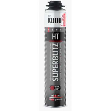 Клей-пена монтажная SUPERBLITZ HT 900г универсальная профи KUDO
