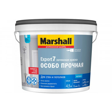 Краска Marshall Export 7 мат BW 4,5л