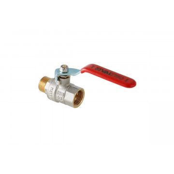 Кран шаровый стальная рукоятка 1/2" ВН/НР VALTEC BASE