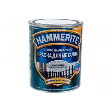 Краска молотковая серебристо-серая 2,5л ХАММЕРАЙТ