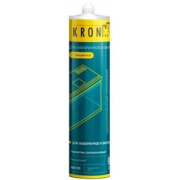 Герметик силиконовый для аквариумов черный 280г KRONbuild