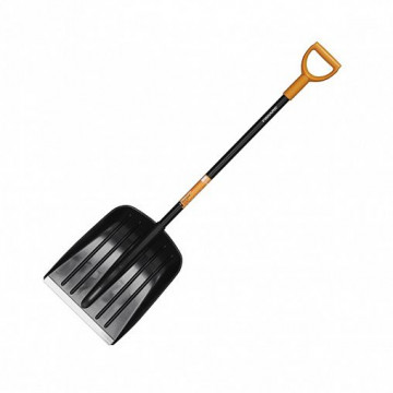 Лопата снеговая SOLID 355х450мм с алюм.черенком и пластиной FISKARS