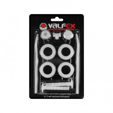 Комплект для монтажа радиаторов c 2-мя кронштейнами 3/4" VALFEX