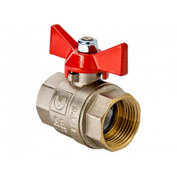 Кран шаровый ручка-бабочка 3/4" ВН/ВН BASE