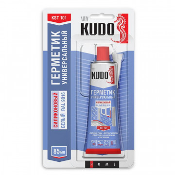 Герметик силиконовый санитарный прозрачный KUDO KSK-120 85мл