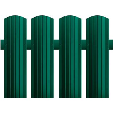 Штакетник полукруглый 115мм 0,4мм RAL6005 зеленый 1,5м