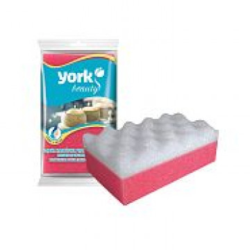 Губка банная массажная "прямоугольник" (1/20) "york"