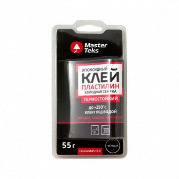 Холодная сварка термостойкая черная 55г MASTERTEKS