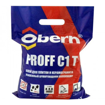 Клей плиточный PROFF C 1T OBERN 5кг для наружных работ