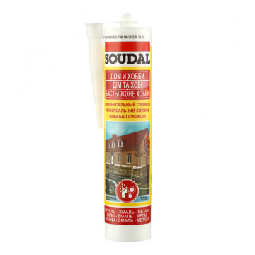 Герметик силиконовый прозрачный 280мл СОУДАЛ