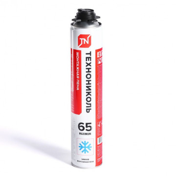 Пена монтажная MAXIMUM 65 л всесезонная 971г ТЕХНОНИКОЛЬ