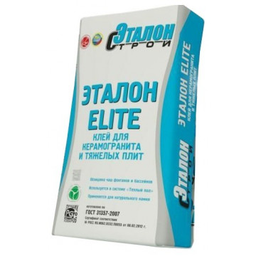 Клей плиточный для керамогранита Elite 25кг Эталон