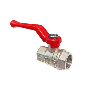 Кран шаровый латунный PREMIUM для воды 1/2" ВН-ВН ручка-рычаг