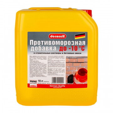 Антиморозная добавка до -10С 10л ПУФАС